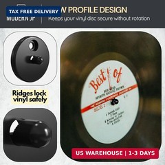 Modern JP Adhesive Vinyl Wall Mount for Discs (4-Pack) – Strong Hold Record Hold