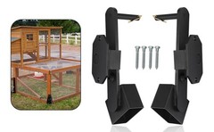 2 Sets Chicken Coop Wheel Kit For Cages & Mobile Chicken Cages Extra Heavy-Duty
