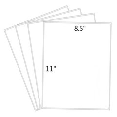 100-2000 Premium Full Sheet Shipping Labels 8.5″x11″ Round Corner Self Adhesive