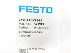 FESTO VAVE-L1-1VR8-LP Pneumatic Accessory New in Box (127808114 – New in Box)