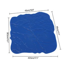 Blue 18″ X 18″ Slate Stone Texture Set Decorative Concrete Cement Stamps Mats US