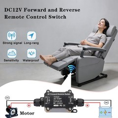 Forward Reverse Remote Control Switch,DC12V-48V-8A Wireless Relay
