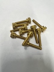 Knurled Thumb Screw Brass 10-32 Thread 1 inch length – 10 Pieces – 7111-10B