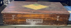 Vintage DIPROFIL MACHINE SMALL WOODEN DOVETAIL TOOL BOX ONLY – Empty – Sweden