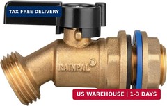 RBS005 Brass Water Container/Rain Barrel Quarter Turn Spigot(LF Compliant, For O