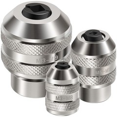 3 Piece Adjustable Tap Socket Set for Ratchet Wrench – 1/4 3/8 1/2 Drive
