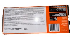 Ammex Glovework GWON49100 Disposable Nitrile Gloves Diamond Grip, Orange, 2XL￼￼