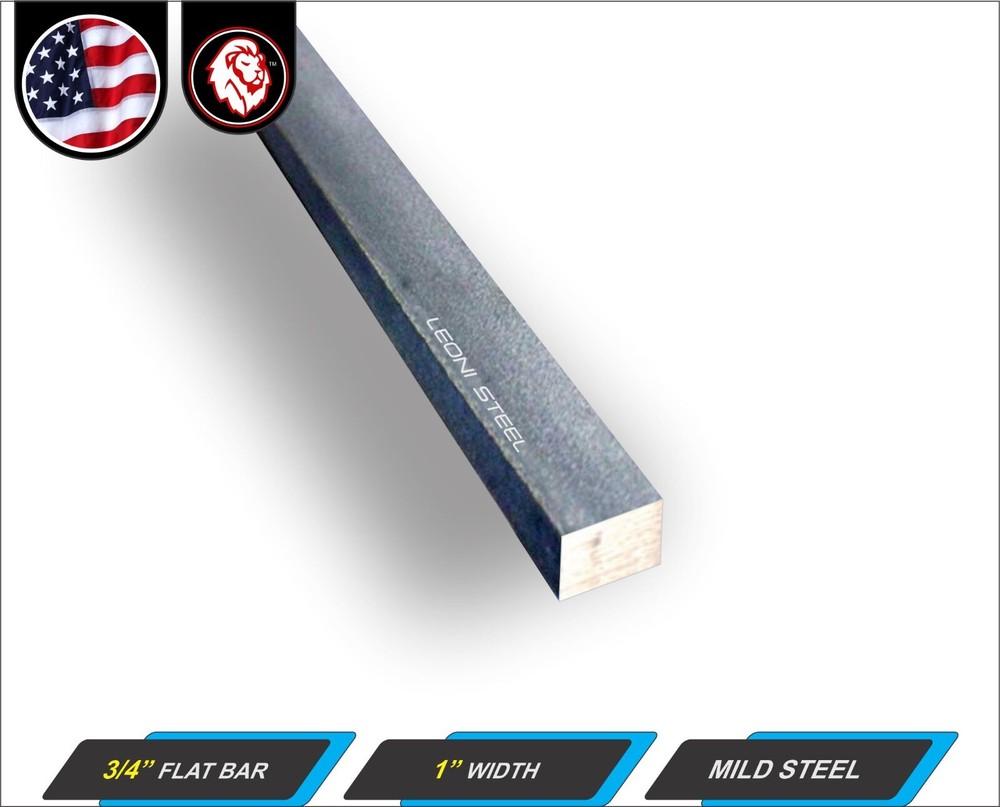 3/4″ x 1″ Metal Flat Bar – Mild Steel – Metal Stock – 11″ inch Long