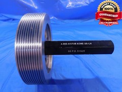 6″ 8 STUB ACME 2G LEFT HAND THREAD PLUG GAGE 6.0 GO ONLY P.D. = 5.9625 L.H. 6.00