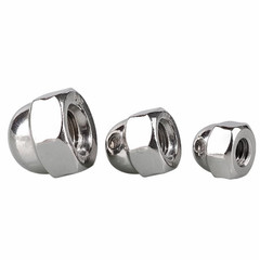 M12-1.75 Acorn Hex Cap Dome Head Nuts, 304 Stainless Steel 18-8, Bright Finish,3