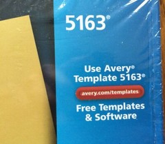 1000 Laser Print 5163 Address Label – 2″ X 4″, 10 labels/Sheet, 100 sheet/ Box