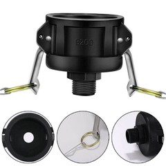 275 330 Gallon IBC Tote Water Tank Drain Adapter 2″Cam Lock for 3/4″ Garden Hose