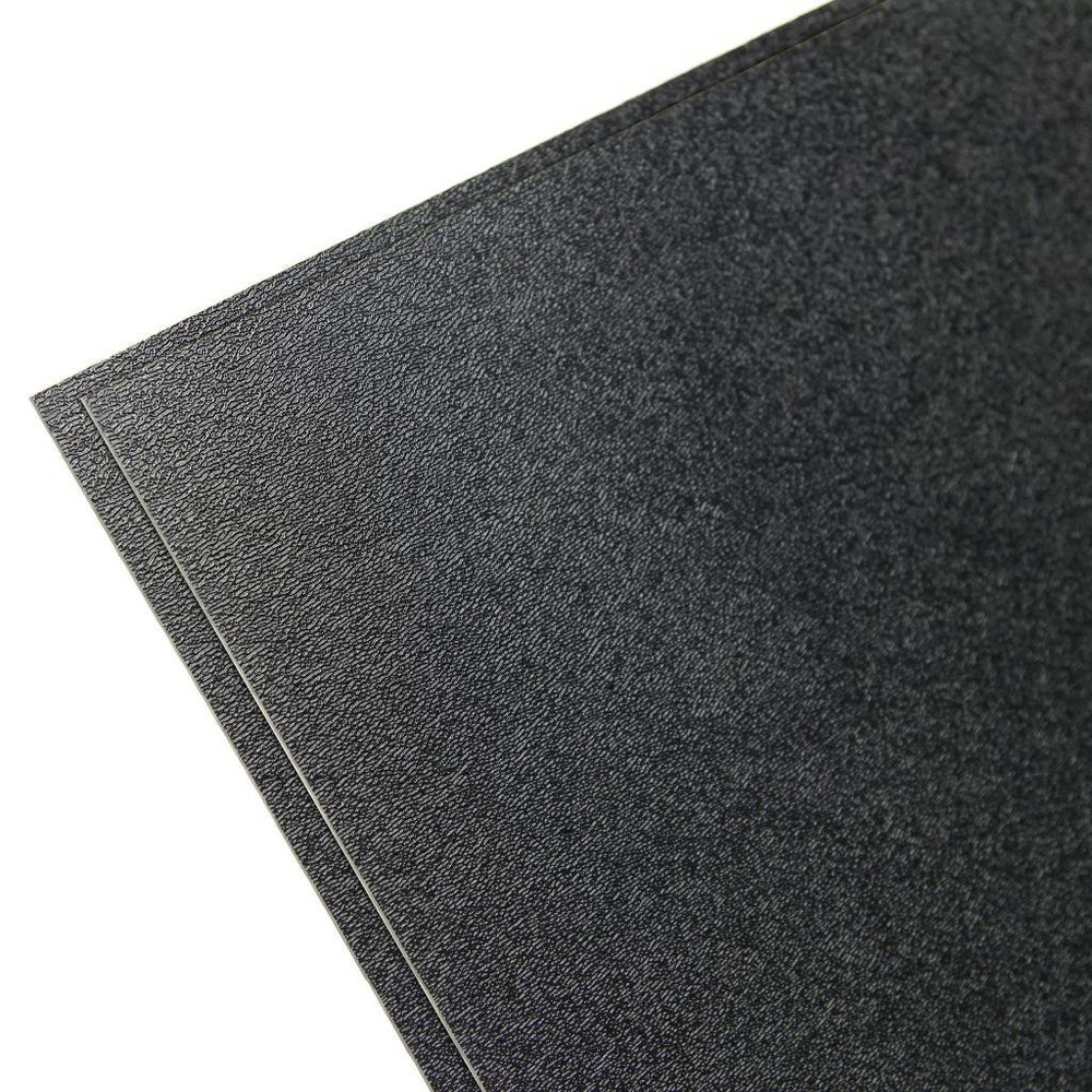 ABS-BK-1-8/1224 ABS Textured Plastic Sheet 1/8″ (0.125″), 12″ X 24″ – Black, Pla