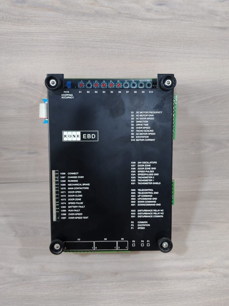 KONE ELEVATOR 580997H02 EBD CONTROL BOARD & 581007H03 EBD-IO BOARD