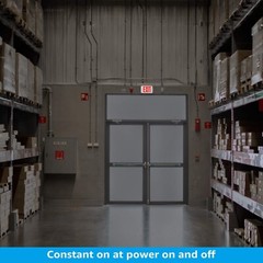 2/4 Pack LED Exit Sign with Battery Backup, UL Listed, Weatherproof, AC 120/277V