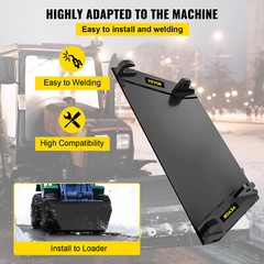 VEVOR Skid Steer Mount Plate Loader Quick Tach Attachment 1 1/4″ Top Bracket