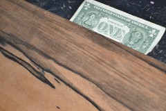 Ebony Raw Wood Veneer Sheet 7 x 31 inches 1/42nd thick IFP-DS1