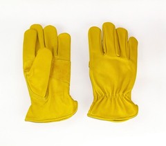 Yellow Leather Work Gloves – Durable, Comfortable & Ergonomic