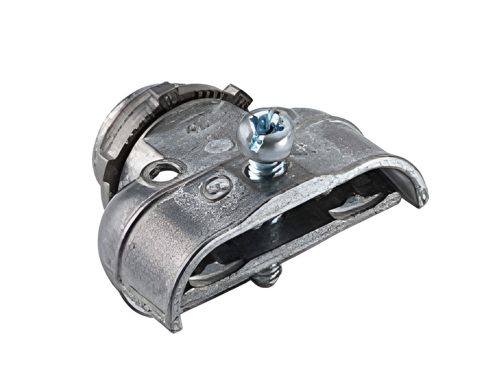 Peco BX Duplex Connector – MC Cable Fitting, Fits 1/2″ Knockouts, MFG# 8