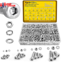 1260Pcs M2 Screw Assortment Kit, M2*4Mm/6Mm/8Mm/10Mm/12Mm/16Mm/20Mm 304 Stainles