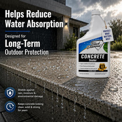 Concrete Sealer – Penetrating Water Repellent Sealer for Driveways, Patios, Pave