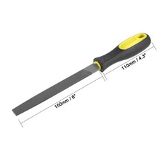 6″ Second Cut Grade High Carbon Hardened Steel Flat Mill File Handle
