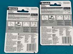 2 Packs Scotch Fastener 3M Indoor Outdoor Heavy Duty Hook & Loop Stick On 8 pcs