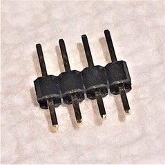 20 Pieces of Sullins NRPN041PAEN-RC 4-Position 2mm Single-Row Gold Header