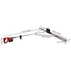 21V Cordless Concrete Vibrator Surface Power Trowel Electric Wet Cement Screed