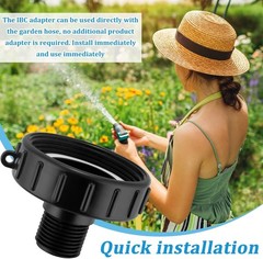 250 Gallon IBC Water tote Hose Adapter, Food Grade IBC Drain Adapter,Water Ho…