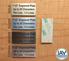 Custom Engraved 1×2 Plate – Adhesive-Backed Personalized Customized Sign Plaque