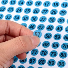 5000 Pcs 0.4 Number Stickers 1-100 Vinyl Dot Labels Inventory Organizer