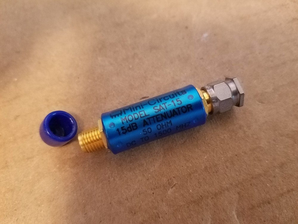 Mini-Circuits SAT-15 15dB Attenuator 50Ohm DC-1.5GHz SMA(m-f) RF Microwave NEW