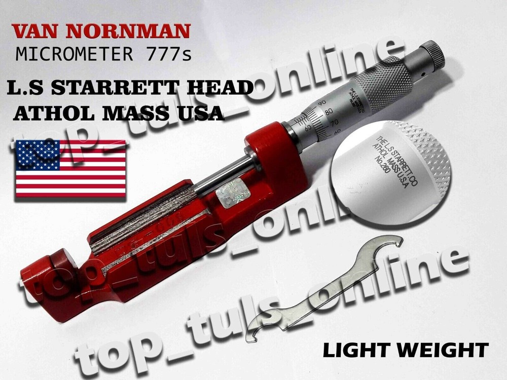 L.S STARRETT HEAD USA VAN NORMAN BORING BAR MICROMETER 777S 2.600 – 5.300 RANGE