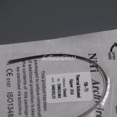 1 Pack Dental Orthodontic Thermal Activated Niti Arch Wire Round Ovoid 014 Upper