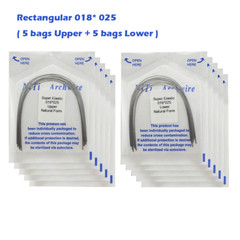 100PCS Dental Orthodontic Niti Arch Wire Natural Form Arches Round Rectangular