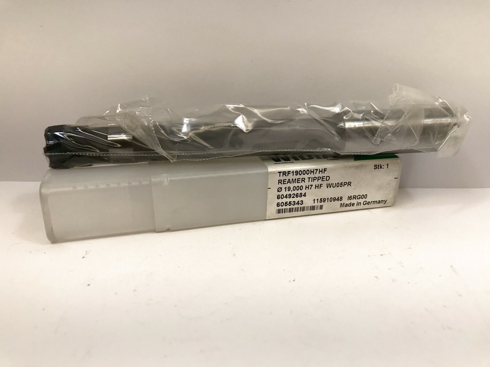 WIDIA TRF19000H7HF Reamer Tipped 19.00mm Dia. NEW 1pc.