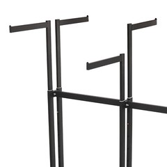 6 Arms Clothing Display Retail Rack Adjustable Floor Standing Metal Garment Rack