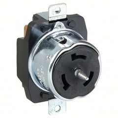 Hubbell CS8169 50A 3Phase 480V 3Pole 4Wire Grounding Non-NEMA Locking Receptacle