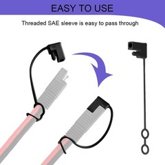 2 Pin Plug Weather Cap Replacement, SAE Waterproof Cover for Auto Color: 15PCS
