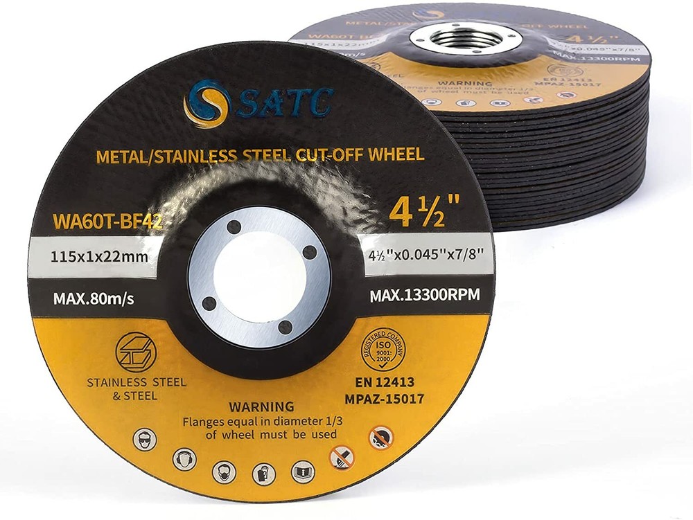 25 Pack 4-1/2″ Cut Off Wheels Depressed Center Angle Grinder Metal Cutting Disc