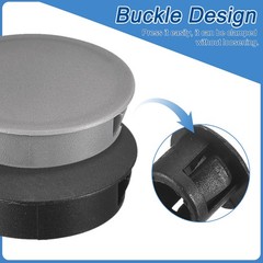 28Pcs 11mm(7/16″) Flush Type Panel Round Snap in Fastener, Black