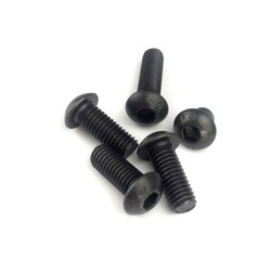 M4 4mm M4x0.7 black 10.9 Alloy Steel – Hex Socket BUTTON HEAD Screws – ISO7380