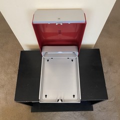 Cintas Paper Towel Dispenser Commercial Replacement Wall Mounted Deep Red Silver