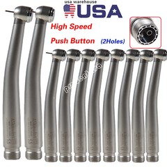 10pcs NSK Style Dental High Speed Handpiece Push Button 2 Hole Borden ASkeadnt