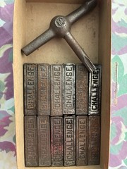 Letterpress Challenge Quoins – 15 Pairs of Wedge-style Quoins with Key