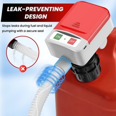 Automatic Fuel Transfer Pump with Auto-Stop Sensor(3.2 GPM), Battery Operated Ga
