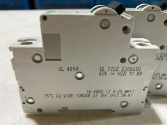2x Schneider Electric C60 Multi 9 Circuit Breakers 2A 60V 1-Pole NOS