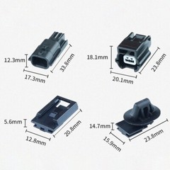 0.6mm 2Pin Car Auto Cable Wire Connector Plug Male Female Waterproof Sealed PBT