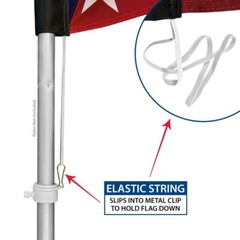 Fireworks Boom Windless Full Curve Advertising Banner Flag & Pole Kit
